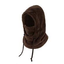 Men's Fleece Balaclava Hat - Windproof Skiing Cycling Neck Cover, Suitable For Wearing In Cold Weather