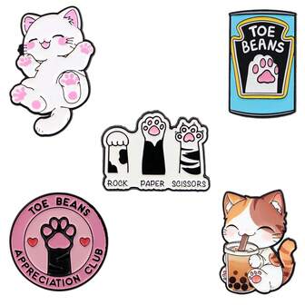 5 st/set söta emaljnålar kavajnålar märken på ryggsäck dambrosch zinklegering kläder present smycken modeaccessoarer