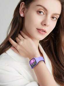 10片装男女通用PC+钢化玻璃全框保护套，防震时尚，兼容40/41/42/44/45/49mm手表，兼容 Ultra/SE/Series 10/9/8/6/5/4，手表屏幕保护必备配件，适用于日常、办公、居家等各种场合。防水防摔防刮花。 - 10 Colors - 查看 10