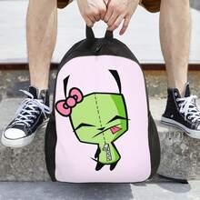 Straightforward Zim Invader Backpack Design, Single Layer Structure, Specially Crafted For Those Pursuing Lightweight Daily Life - 混合 - 查看 6