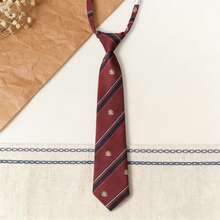 1条酒红色领带，学院风慵懒蝴蝶结，JK衬衫配饰，毕业礼服波点蝴蝶结 - 彩色 - 查看 5