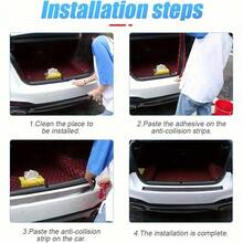 Universal Rubber Bumper Protector For Trunk/Tailgate, Anti-Scratch Trunk Entrance Protective Strip, Accessory Decorative Cover