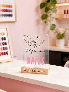 Bảng trưng bày hình dạng nghệ thuật móng tay cá nhân hóa, Giá đỡ trưng bày móng tay acrylic tùy chỉnh chữ (có đế gỗ), Bảng trưng bày hình dạng nghệ thuật móng tay màu hồng tươi, Bảng ảnh nghệ thuật móng tay acrylic, Trang trí tiệm nail, Phụ kiện chụp ảnh, Phụ kiện nghệ thuật móng tay acrylic trong suốt, Bảng trưng bày nghệ thuật móng tay để bàn, Quà tặng cho kỹ thuật viên làm móng, Biển hiệu tiệm làm đẹp, Biển hiệu nghệ thuật móng tay trên mạng xã hội, Quà tặng cho nữ, Quà tặng cho kỹ thuật viên làm móng, Trang trí tiệm làm đẹp - Nhiều màu - Xem 6