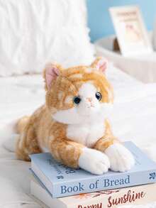 1个逼真猫咪毛绒玩偶，可作女孩卧室伴侣枕；逼真毛绒狗狗，可作男孩礼物 - 彩色 - 查看 12