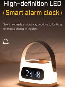 Learning Alarm Clock For Kids, 2 Alarms, 12/24 Hours, Snooze, Display Brightness, Adjustable Light Alarm Clock, Auto Shut-Off In - Multicolor - View 6