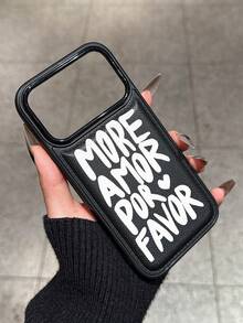 1pc New Padded Anti-Scratch Leather Texture Phone Protective Case, Compatible With Iphone 15 Pro Max, 14 Plus, 13 Pro Max, 12, 11, 7G, 7P, IX, XR, XS Max, 17 Pro, Air With Camera Lens Protrusion And Anti-Drop Protection - Black - View 2