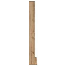 Meuble CD vidaXL en chêne artisanal 101 x 23 x 177,5 cm, matériau à base de bois - Tabac - Voir 7