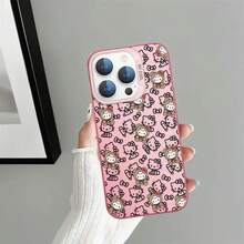 Soft Shell Phone Case For 17 14 15 16 Plus 11 12 13 Pro Max  Sanrio Leopard Print Hello Kitty - Mix04 - View 5