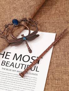 Retro Dragonfly Hairpin Wind Hair Stick Fashion Antique Color Hair Accessories Dress Up Headwear, Bun Extension, Hair Styling Pins - Multicolor - View 6