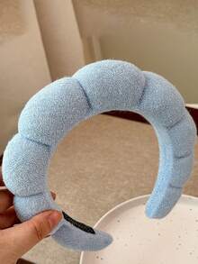 1个极简云朵发箍，海绵毛巾圆环，面部化妆发箍，柔软舒适的发夹，适合女性和女孩，化妆发饰，头饰，发带，美容家居发饰 - 彩色 - 查看 8