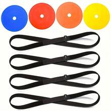 Alvo de treino de finalização para futebol com suspensão de comprimento ajustável, facilmente adaptável ao futebol e a vários outros esportes, melhorando efetivamente a precisão dos chutes. Equipamento de treino de finalização suspenso, adequado para treino em casa e no campo. - Multicolorido - Ver 6