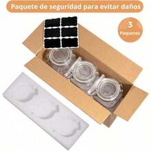 Juego de 3 Tarros de Vidrio Herméticos para Almacenamiento de Alimentos, Frascos de Vidrio, Recipientes de Vidrio de Cocina para Harina, Cereales, Café, Pasta, Incluye etiquetas (Chico 1.5 L).pasta/toper de almacenamiento/contenedor de alimentos - Chico 1.5 L - Ver 9