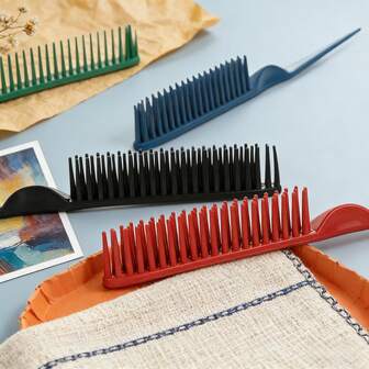 1 Stück Kunststoff Spitzkamm, Kamm für langes und kurzes Haar, dichtzahniges Haarstyling Accessoire für Frauen