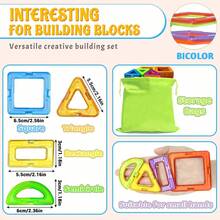 48PCS/68PCS/92PCS Children's Magnetic Building Block Toys, Strong Magnetic Large Particles, DIY Assembly, STEM Early Education, Intellectual Development, Boys And Girls' Birthday Gifts - Multicolor - View 9