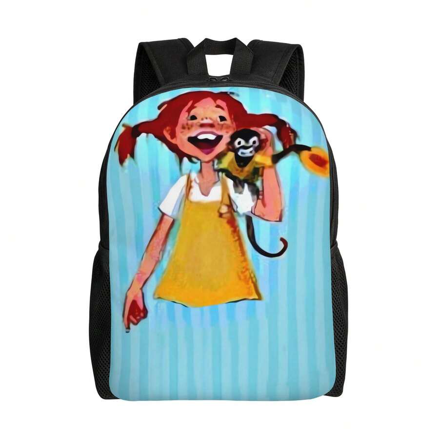 D Deadpool Backpack - Bright Cartoon Character Design, Durable, Hand Washable, Perfect For School And Short Trips, Ideal For College Students - 混合 - 查看 1