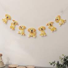 Cờ kéo hình chó cưng, phụ kiện trang trí tiệc sinh nhật, thích hợp cho các giống chó Pomeranian, Corgi, Beagle, Poodle, Golden Retriever, Labrador, Bulldog. - Nhiều màu - Xem 13