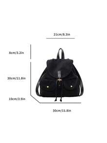 2025 New Casual Large Capacity Fashionable Multi-Function Travel Backpack, Student Backpack - Black - View 3