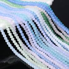 12strip/Set 4mm Bohemian Macaron Color Glass Beads Rondell Faceted Synthetic Crystal Beaded Loose Spacer Beads For Jewelry Making DIY Necklace Bracelet Earrings - Macaron Crystal - View 2