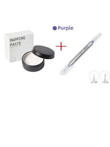 2支装微针纹眉膏眉笔工具 白色黑色 Attoo眉毛永久化妆定位膏 眉唇形状定位工具 - 彩色 - 查看 9