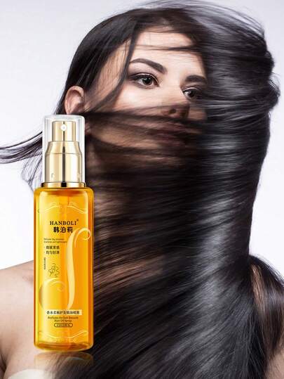 1瓶香氛柔顺滋养喷雾，有助于改善干燥和毛躁，无需冲洗，防静电，方便居家和旅行使用。