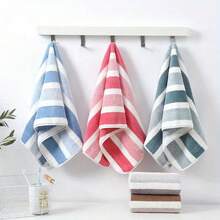 8-Piece Bath Towel Set: No-Shedding, Ultra-Soft & Super Absorbent Towels In Dual-Tone Stripes. Hotel-Grade Luxury With 2 Large Bath Towels, 2 Medium Bath Towels, And 4 Small Hand Towels. - Green - View 7