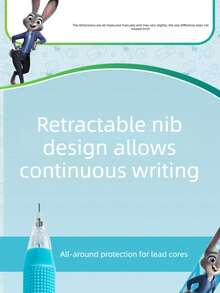 迪士尼疯狂动物城卡通人物学生魔法点自动铅笔套装