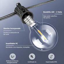 String Lights - 10 เมโทร + 25 LED - ดู 6
