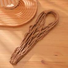 手工编织带提手饮料袋，可重复使用单杯网袋，旅行咖啡杯悬挂携带，邮轮饮料收纳袋，装饰您的杯子，春夏精选，伴娘礼物，房间装饰，卧室装饰，海滩，旅行，男女皆宜，度假 - 彩色 - 查看 12