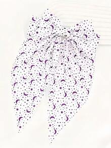 3个斋月月亮星星图案蝴蝶结发夹，适合斋月斋戒、节日、派对等场合。 - 彩色 - 查看 4