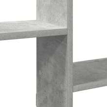 Larryhot Mensola a Cubo da Parete 5 Scomparti Truciolato Grigio Cemento, Facile da assemblare, dall'estetica elegante e raffinata, pratica per riporre gli oggetti, la scelta ideale per l'organizzazione e la decorazione domestica - Grigio - Visualizzare 6