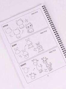 1 Book Of 300 Cute Object Drawings, Suitable For Drawing Enthusiasts To Learn How To Draw Anything. The Book Provides Detailed Steps On Drawing Animals, Food, Gifts, And Other Wonderful Things. "How To Draw Everything 300 Drawings" - Multicolor - View 7
