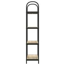 Larryhot Libreria rovere sonoma 60 x 30 x 146 cm Legno multistrato, Facile da assemblare, dall'estetica elegante e raffinata, pratica per riporre gli oggetti, la scelta ideale per l'organizzazione e la decorazione domestica - Castano - Visualizzare 6