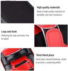 Alomejor Almohadilla de Patadas Curva con Punta Duradera Objetivo de Manos y Pies para Entrenamiento de Boxeo Muay Thai TSHS - Negro - Ver 6