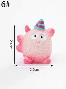 Bộ 6 tượng quái vật mắt to bằng nhựa, đồ trang trí 3D dễ thương hình mũ sinh nhật, phụ kiện tự làm cho tiểu cảnh terrarium, trang trí góc phòng ngủ, đồ trang trí bàn làm việc, vật dụng dễ thương trên bàn phòng khách, cá nhân hóa bàn học ký túc xá, điểm nhấn cho giá sách và bệ cửa sổ, đồ trang trí nhiều màu sắc nhỏ gọn và tinh tế đáng yêu. - Nhiều màu - Xem 10