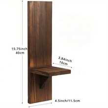 1pc Living Room Vintage Wall Candle Holders Wooden Wall Candle Sconces Rustic Wall Mount Wood Pillar Candle Sconces - 1pc - View 8