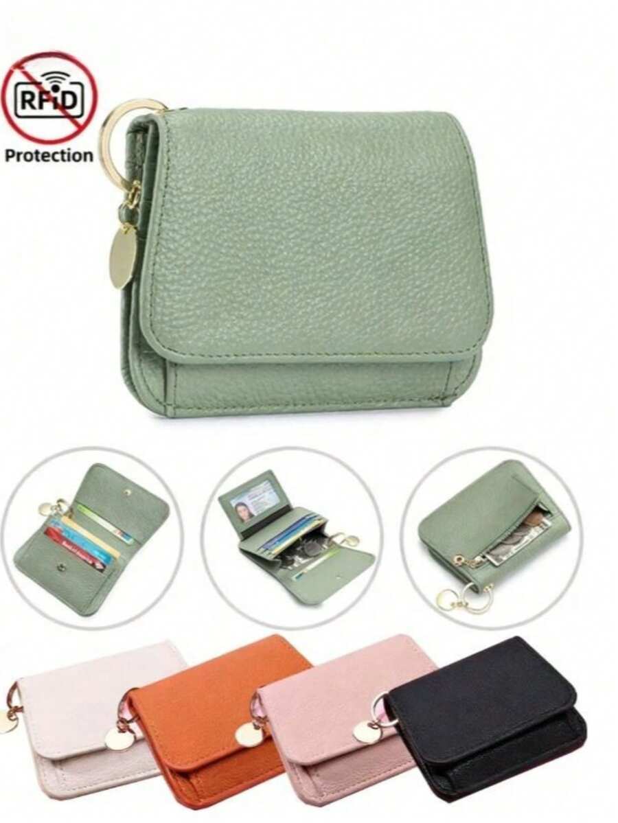 Women's PU Material Wallet, Card Slot Coin Purse, Top Grain Leather Short Wallet, Perfect Gift For Women, With One Large Bill Compartment