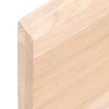 Larryhot Ripiano a Parete 40x10x4 cm Legno Massello Rovere Non Trattato, Facile da assemblare, dall'estetica elegante e raffinata, pratica per riporre gli oggetti, la scelta ideale per l'organizzazione e la decorazione domestica - Castano - Visualizzare 5