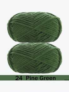 1/2包天鹅绒柔软纱线，50克/包，60米/包，手工DIY编织中等粗细纱线，冰棒纱线，粗涤纶柔软编织纱线，适合DIY工艺品 - 彩色 - 查看 66