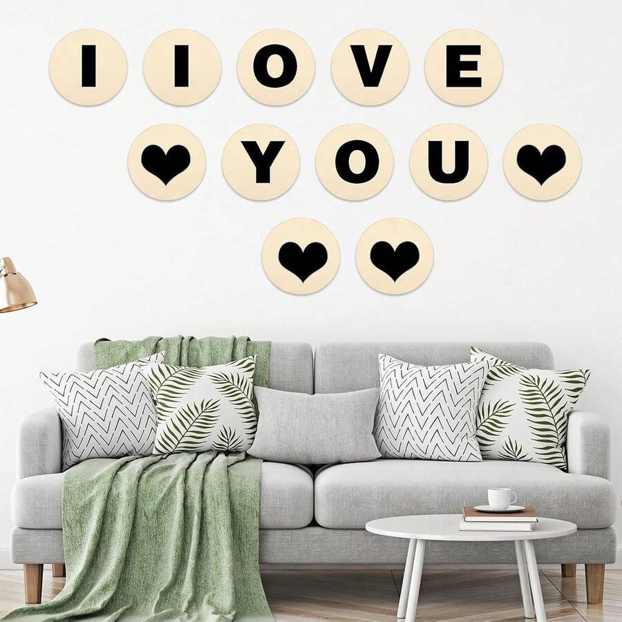 5pcs 7.8/11.8 Inch Wooden Blank Rings, Suitable For Crafts, Christmas Decorations, DIY Hanging Decorations, Painting And Drawing Boards, Home Decor, Party Decorations, Christmas Gifts, With Holes For Hanging - Apricot - View 1