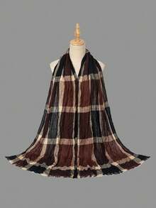 1 件条纹围巾/头巾，适合日常佩戴 - 彩色 - 查看 2