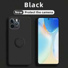 适用于三星 Galaxy S26 Ultra、A17、A16、A26、A36、A56、A15、A35、A55、A05、S25 FE、S24、S23、S21、S23 Plus Ultra 的磁吸硅胶手机壳，带支架 - 黑色 - 查看 10