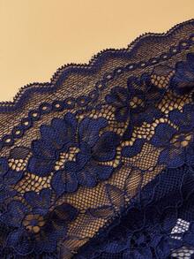 3 Pcs Ladies Semi Transparent High Waisted Panties Women's Sexy Lace Triangles - Multicolor - View 6