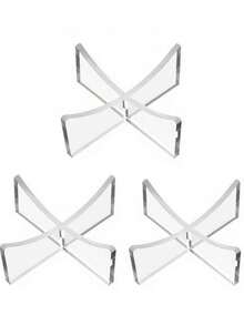 Acrylic Ball Display Stand Durable Cross Design For Soccer Basketball Baseball Football Rugby Golf Multifunctional Sphere Stable Display Holder Sports Equipment Storage Rack Clear Ball Storage Holder Suitable For Home Gyms Offices Athletic Rooms And Commercial Spaces Sports Enthusiasts Sports Essential Accessories - White - View 15