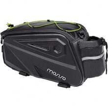 Bolsa para Portaequipajes Trasero Impermeable,Bolsa para Maletero de Bicicleta de Montaña de 14L EVA,Bicicleta Bolso de Almacenamientocon Correa el Hombro, Verde Lima,37327376 - Mostaza Amarilla - Ver 1