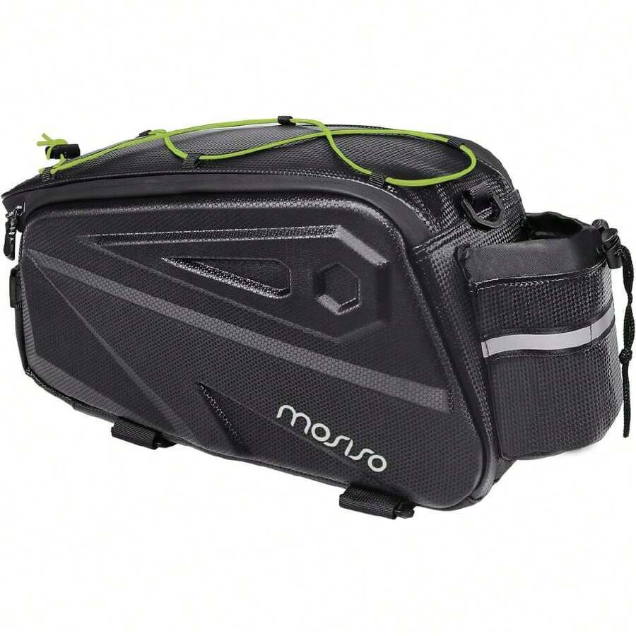 Bolsa para Portaequipajes Trasero Impermeable,Bolsa para Maletero de Bicicleta de Montaña de 14L EVA,Bicicleta Bolso de Almacenamientocon Correa el Hombro, Verde Lima,37327376 - Mostaza Amarilla - Ver 1