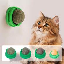 4 Pcs Catnip Toy Balls, Extra Cat Energy Balls, Edible Kitten Balls Cat Lick Toys, Healthy Cat Teeth Cleaning Chew Toys, Cat Wall Toys - 4 chiếc - Xem 9