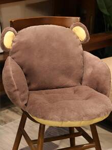 1pc Cute Chair Cushion With Backrest, Non-Slip Gaming Chair Pad, Comfortable Office Desk Seat Cushion, Kawaii Gamer Chair Pad, Soft Bedroom Decor Chair Pad (Non-Detachable, One-Piece Seat Cushion) - Multicolor - View 11