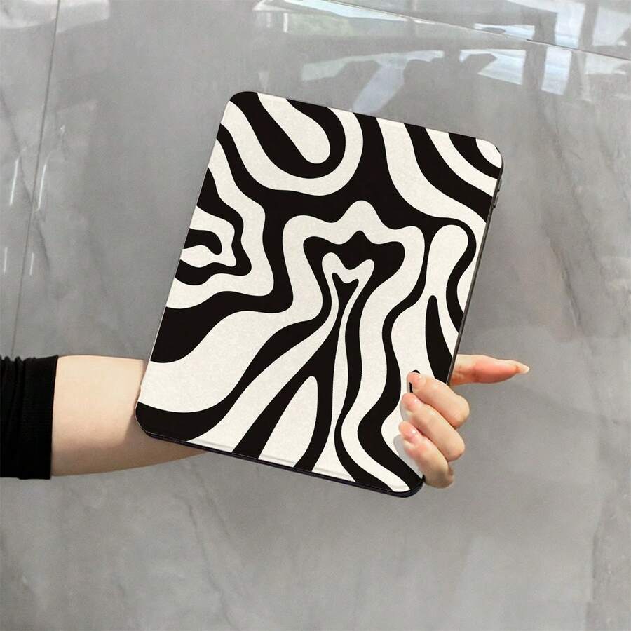 1pc Lightweight 360° Rotatable Tablet Protective Case, Personalized/Creative/Funny TPU Tablet Cover With Pencil Slot, Compatible With IPad 10.9/10.2/Air 5th Gen/Pro11/10th/9.7/Air 2/IPad (7th Gen)/IPad (8th Gen)/Pad Air 4/5/Pad Pro11/IPad 10th Generation 10.9-Inch 2022 Smart Case, IPad Air 13(M3 2025)/Pad Air 11(M3 2025)/Pad Air11(M3 2025)/Pad 11(A16 2025), Fits S7/S8/S9/S6/S7+/S8+/S7FE/A7/A8/A9 - Multicolor - View 1