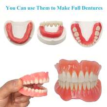 Denture Kit | Do It Yourself Denture Kit, Making Partial And Full Dentures, Simulation Practice, Equipped With Tool Kit And Temporary Teeth, Create Your Perfect Smile At Home, Material: Plastic - 變體 - 查看 3