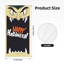 Halloween  Door Cover Banner Decoration Backdrop Porch Sign For Holiday Party Indoor Outdoor Decor One Size,OneSize,Halloween - HalloweenVampire - View 3